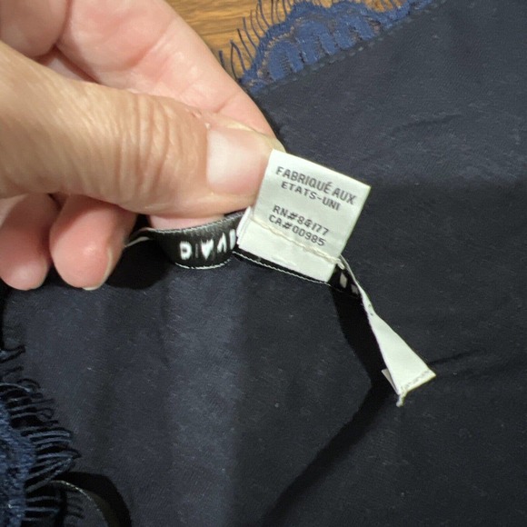 Diane Von Furstenberg Dress 2 Blue Lace Zarita Lace Sheath Dress DVF - Picture 8 of 13